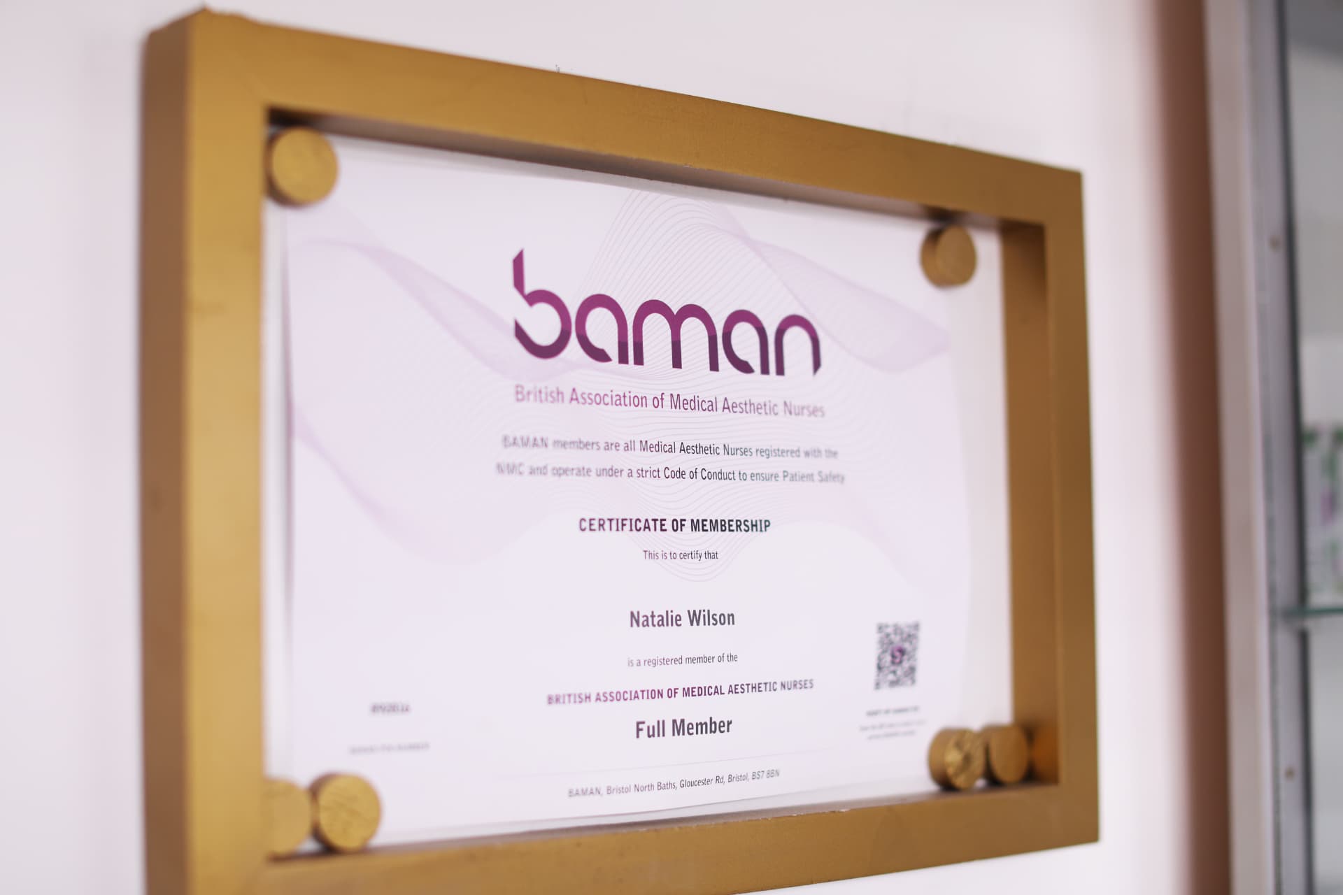 BAMAN accreditation